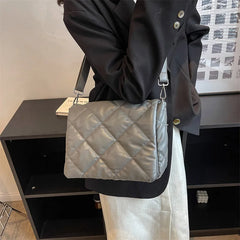 Quilted Shoulder Bag Large Totes Winter