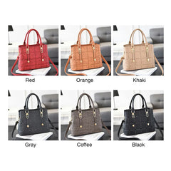 Plaid Leather Women Shoulder Bag High-capacity Messenger Clutch Handbag