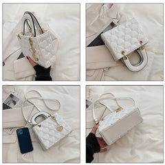 Heart Embossed Wedding Tote Shoulder Bag for Women