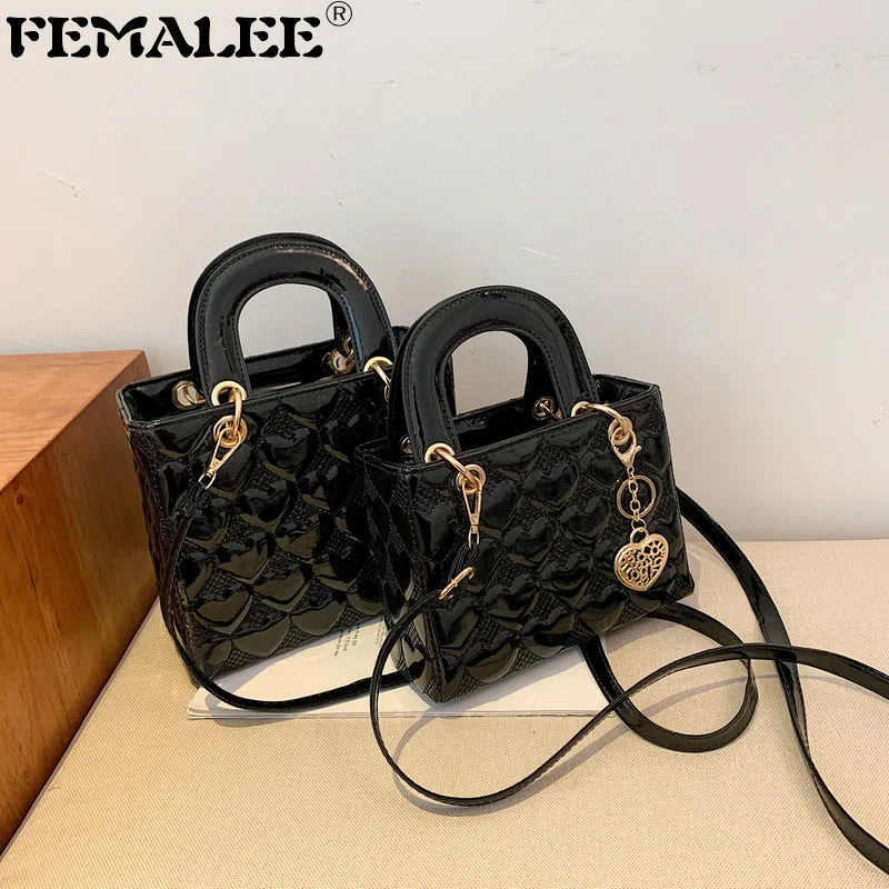 Heart Embossed Wedding Tote Shoulder Bag for Women