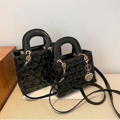 Heart Embossed Wedding Tote Shoulder Bag for Women