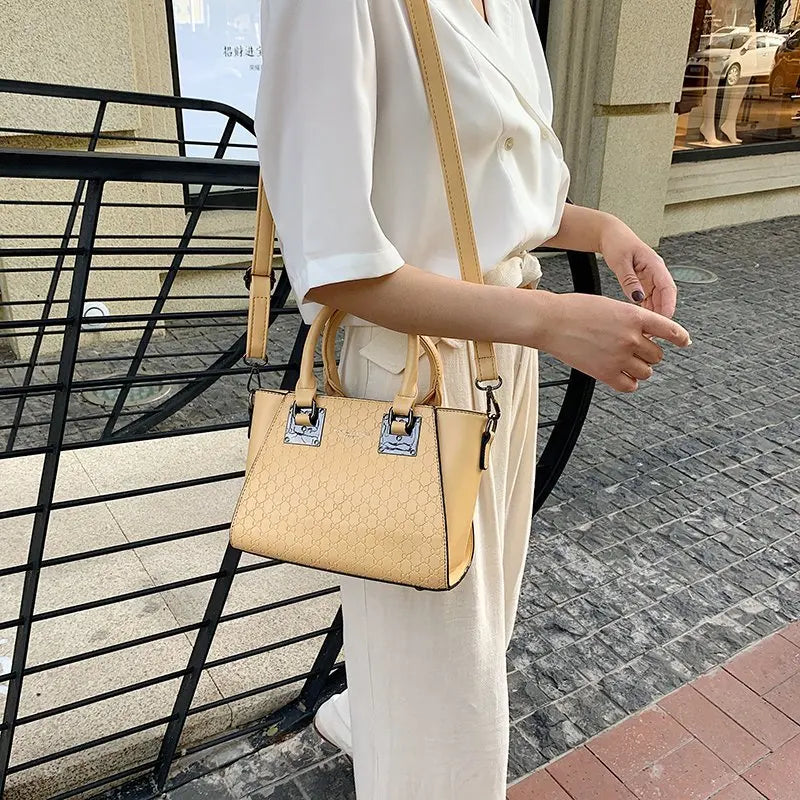 Pattern Sense Ladies Handbag Large Capacity Casual PU Shoulder Bag