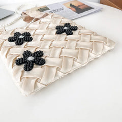 Pearls Chains Shoulder Bag Crossbody Purse Small Messenger Handbag Totes
