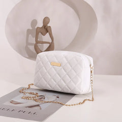 Plaid Women's Shoulder Bag PU Leather Messenger Bag
