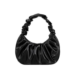 Pleated Handle Bags Solid Cloud Shoulder Tote Armpit Bag