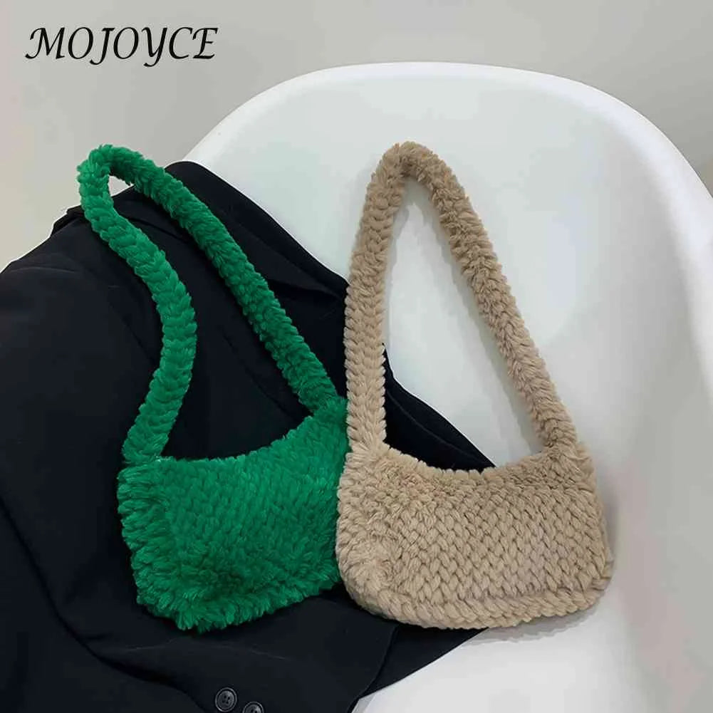 Solid Women Shoulder Handbag Casual Zipper Underarm Bag