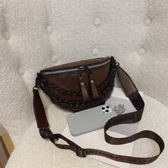 Pop Mom Money Belt Bag Girls Travel Pack Flesh PU Bum Pouch Waist Bag
