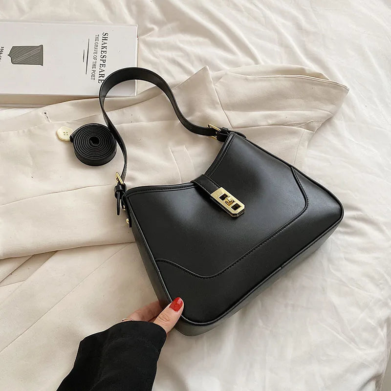 Stylish Saddle Shoulder Bag, Winter Crossbody Purse