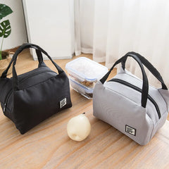 Insulated Canvas Lunch Bag Thermal Cooler Tote for Office Use