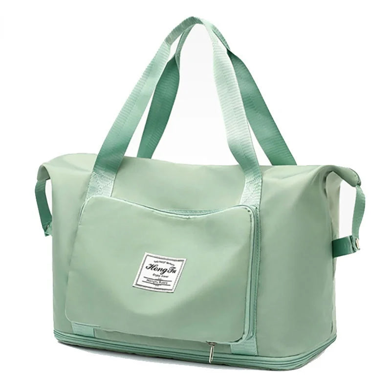 Portable Women Travel Bag Large Capacity Foldable WaterProof Oxford Cloth