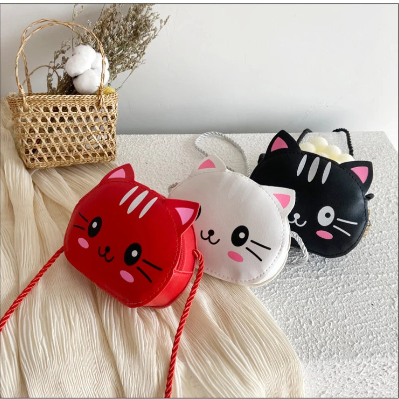 Princess Children's Mini Handbags Baby Girls PU Leather Small Shoulder Crossbody
