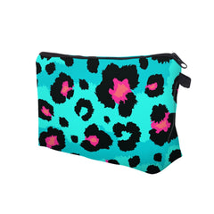 Leopard Cosmetic Organizer Bag for Women, Travel Makeup Storage Bag