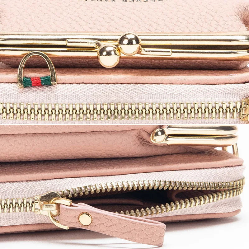 Flowers Pattern Shoulder Crossbody Bag Wallet Clutch