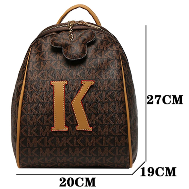 Women's Backpack Shoulder Bag Famous Spring Summer PU Bags