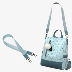 Floral Backpack Women Large Capacity School Bag Waterproof Rucksack