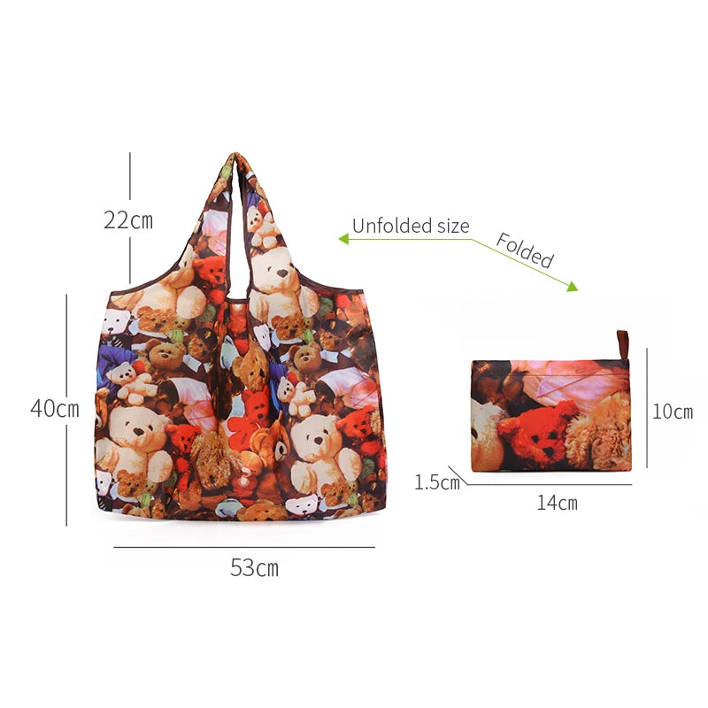 Eco-Friendly Foldable Shopping Bag Tote Handbags