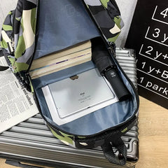 Nylon Laptop Backpack Schoolbag Teenage Student Travel Bag