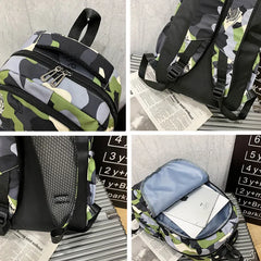 Nylon Laptop Backpack Schoolbag Teenage Student Travel Bag