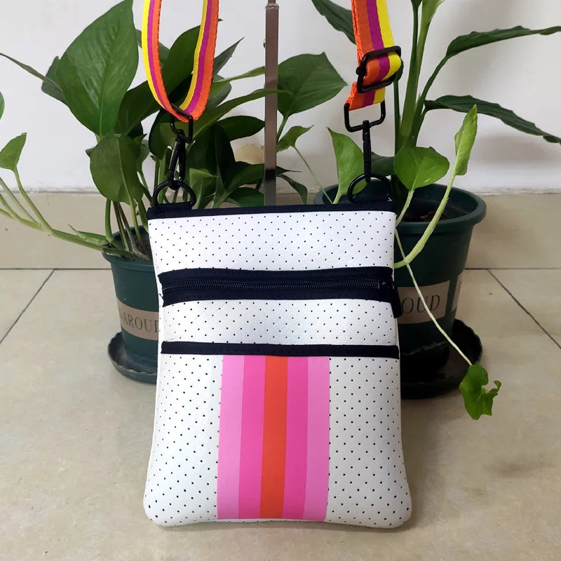 Neoprene Shoulder Bag Casual Tote Crossbody Bag