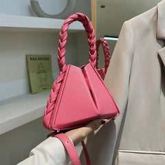 PU Leather Casual Chain Purse Ladies Shoulder Bag Niche Handbag