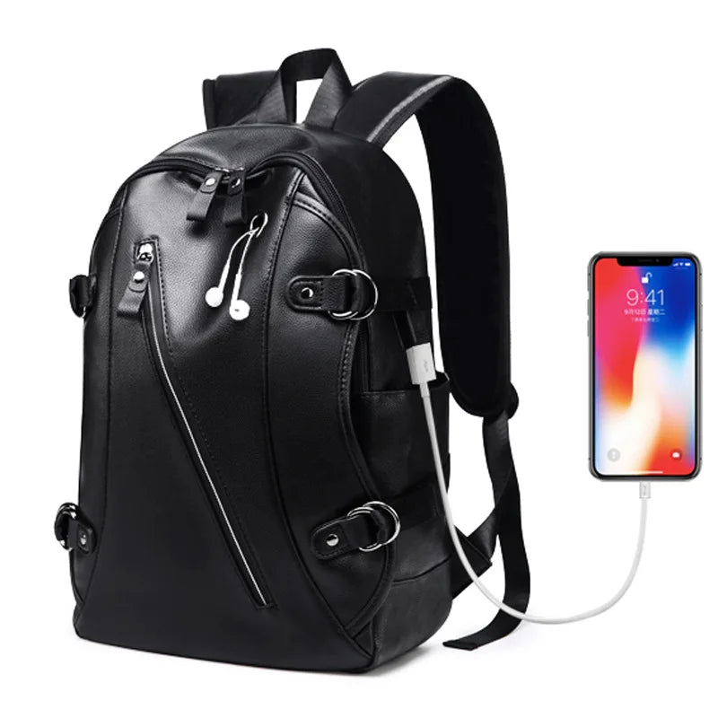 Travel Bag Men's Women's Outdoor Backpack USB Charge Waterproof Backpack