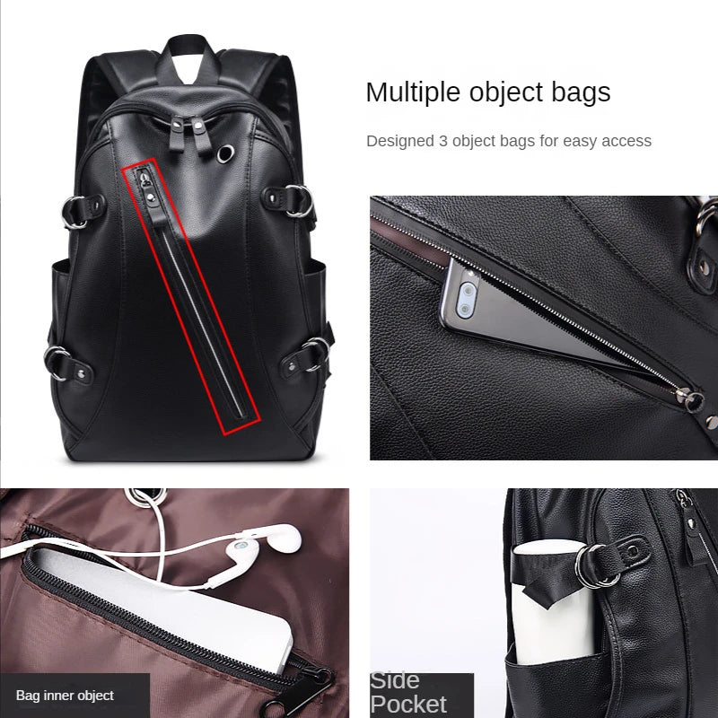 Travel Bag Men's Women's Outdoor Backpack USB Charge Waterproof Backpack