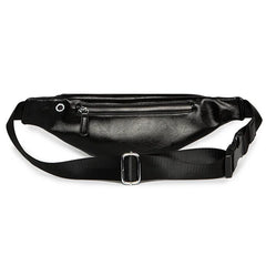 PU Leather Waist Bag Men Fanny Pack Male Heuptas Bum Banana Bag