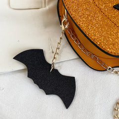 Pumpkin Shape Shoulder Bag Solid Messenger Small Purse Handbag Christmas