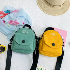 Casual Canvas Handbag Zipper Messenger Shoulder Bag Women Tote Bag