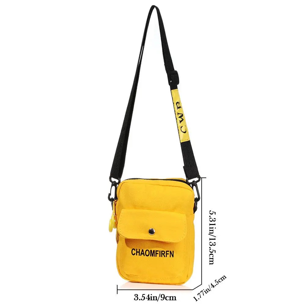 Canvas Shoulder Bag Zipper Messenger Clutch Purse Casual Tote Handbag