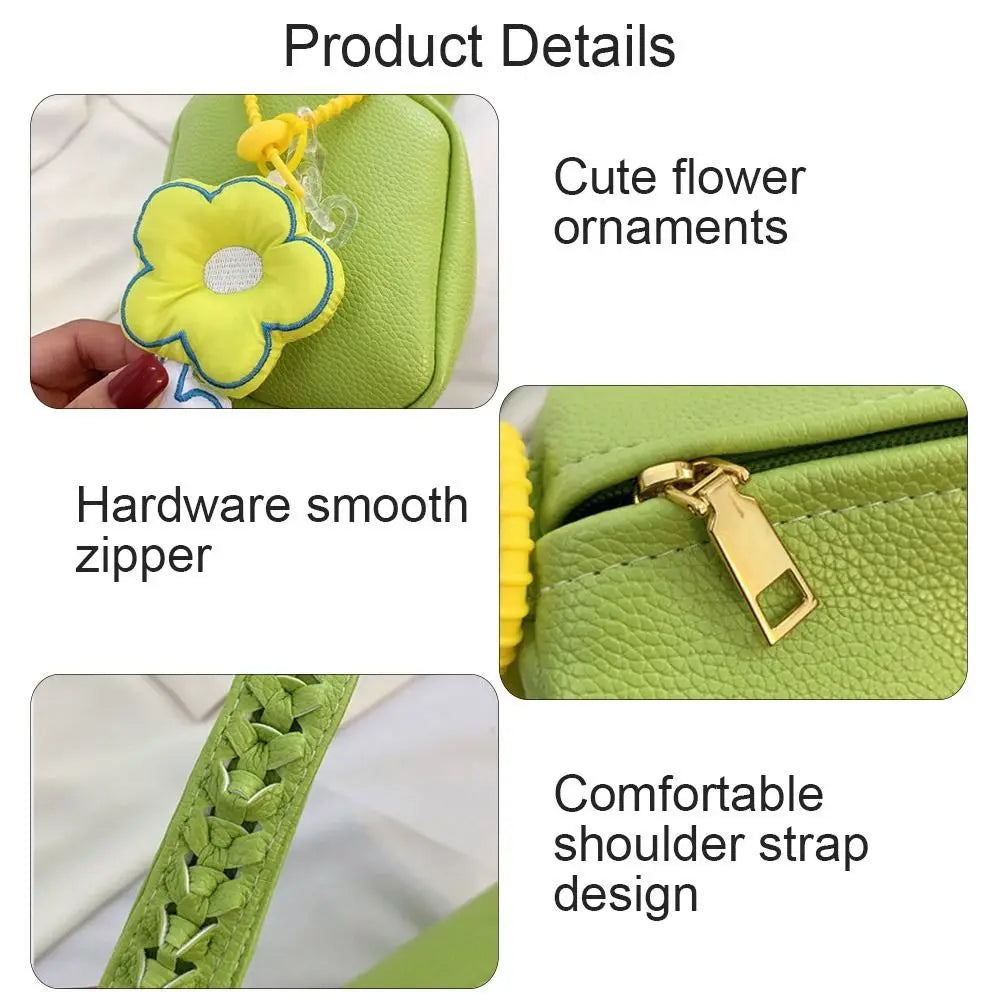 PU Leather Shoulder Bags Women Handbags Sling Underarm Bag
