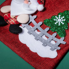 Christmas Gift Bag Red Green Drawstring Candy Bag Decorations
