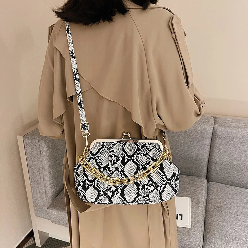 Thick Chain Serpentine Crossbody Bag Female Shoulder Bag