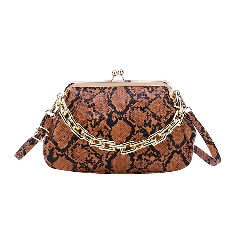 Thick Chain Serpentine Crossbody Bag Female Shoulder Bag