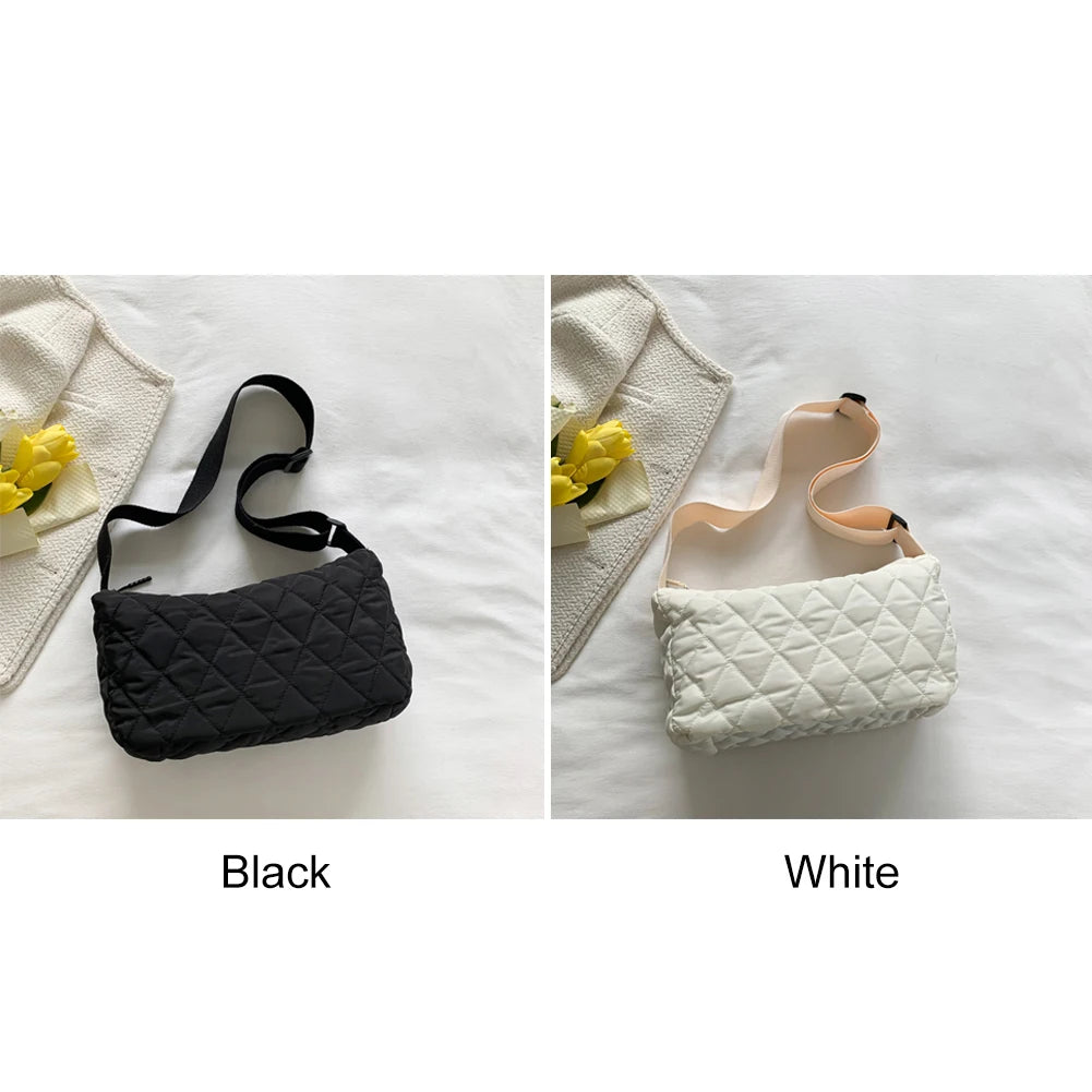 Quilted Messenger Bags Large Capacity Satchels Bags Nylon