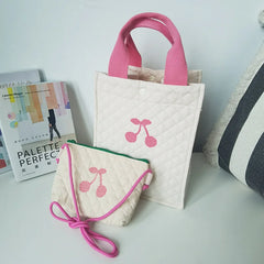 Quilted Women's Handbag Cotton Ladies Shoulder Crossbody Bag