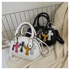 Retro Bowling Bag Women's Cross-body Pillow Bag
