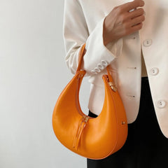 Retro Crescent Half Moon Women Bag Women Handbag Versatile Shoulder Bag
