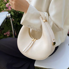 Retro Crescent Half Moon Women Bag Women Handbag Versatile Shoulder Bag