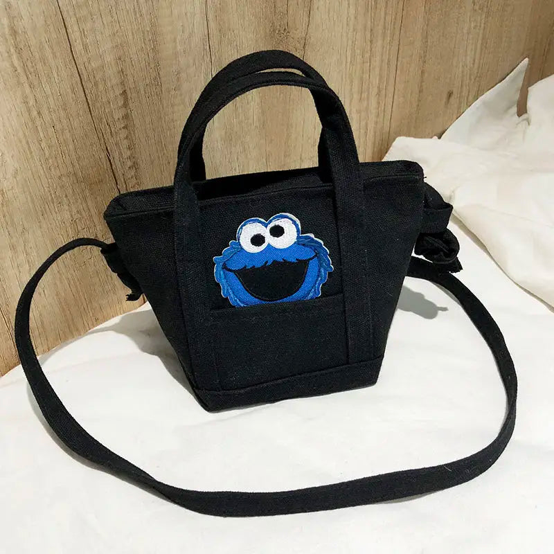 Rainbow Canvas Handbag Tote Messenger Female Bag