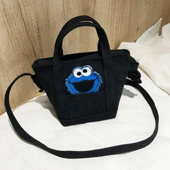 Rainbow Canvas Handbag Tote Messenger Female Bag