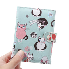 Retro Starry Sky Flowers Passport Cover PU Leather Waterproof Travel Holder