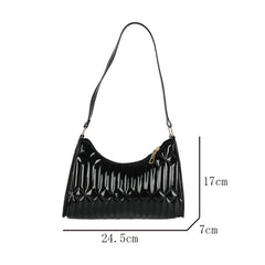 Retro Embroidery Thread Women Handbag Underarm Shoulder Bag