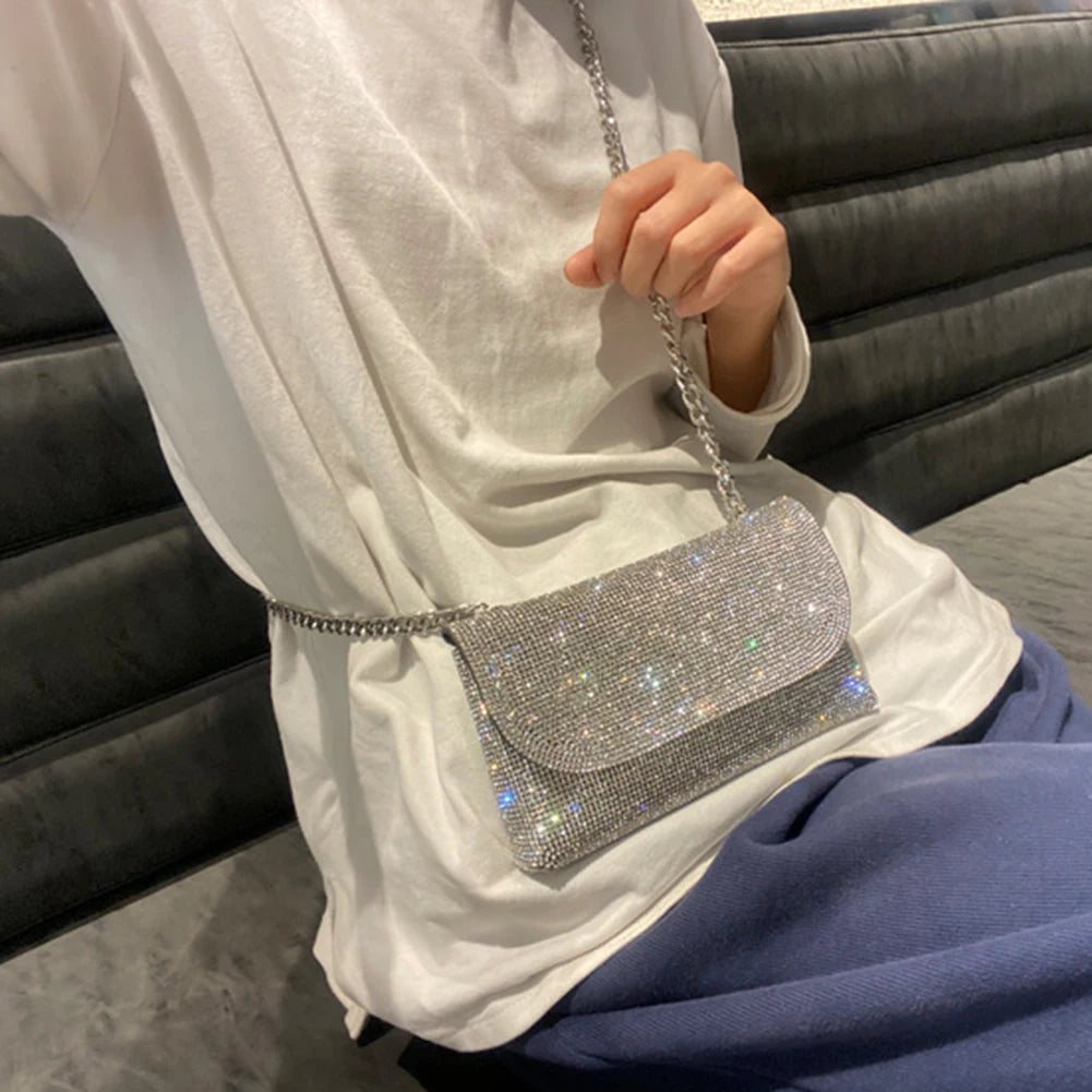 Rhinestone Evening Bag Envelope Handbags Small Party Clutch Purses