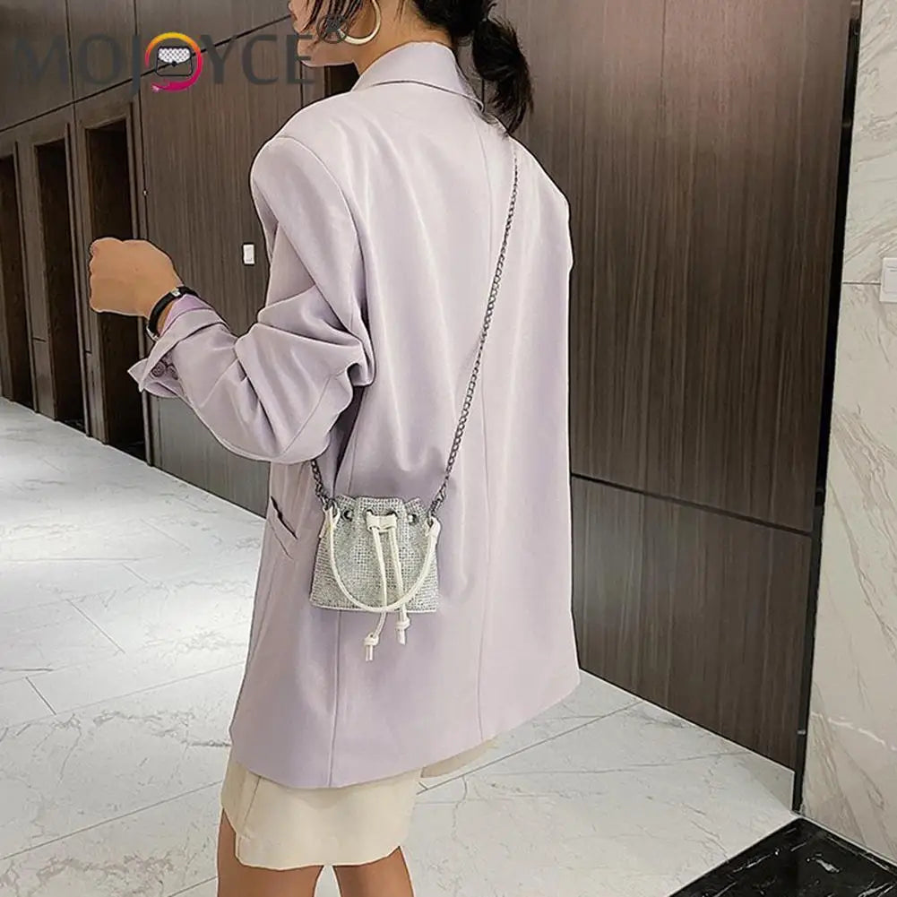 Rhinestone Bucket Handbag for Women