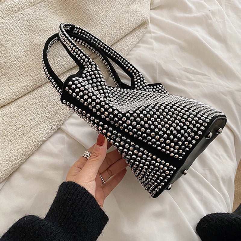 Sparkling Rhinestone Evening Clutch Handbag for Women