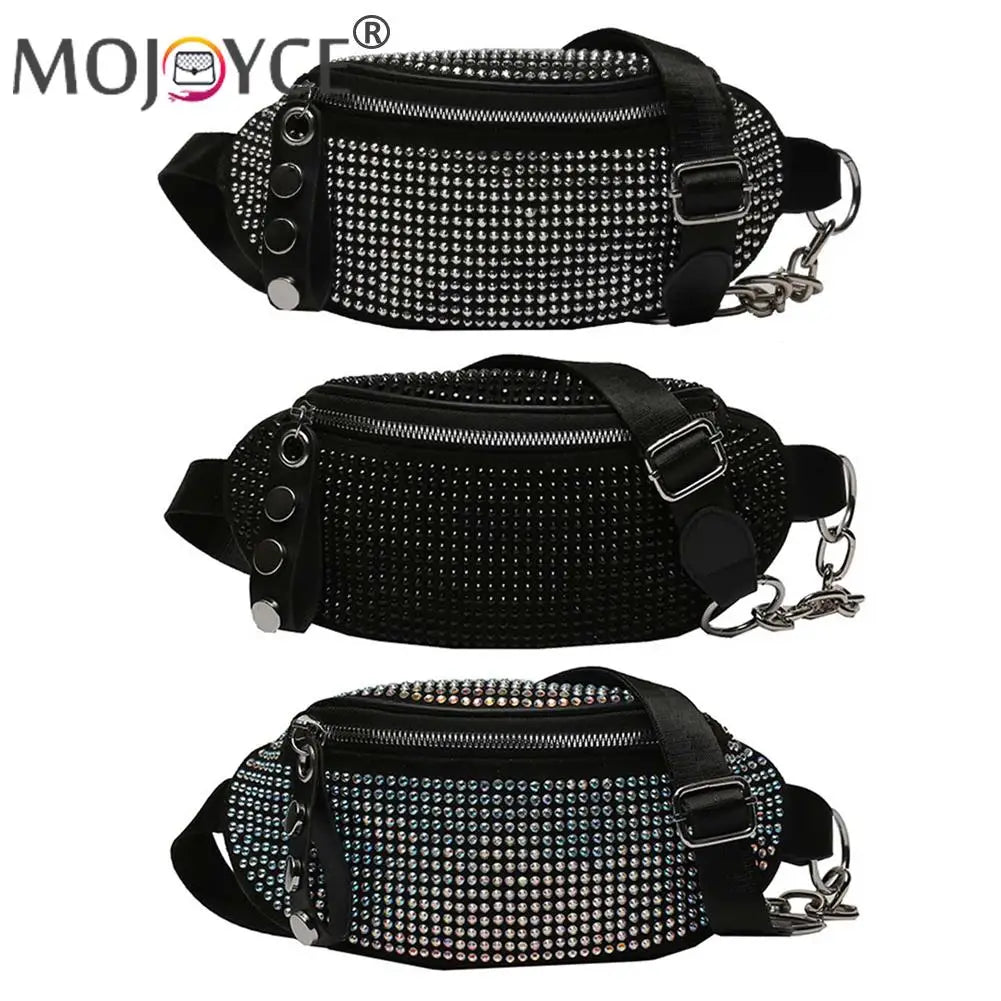 Rhinestone Waist Bag Diamond Fanny Pack for Women