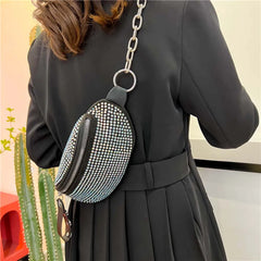 Rhinestone Waist Bag Diamond Fanny Pack Female Dinner Party Wedding Purses