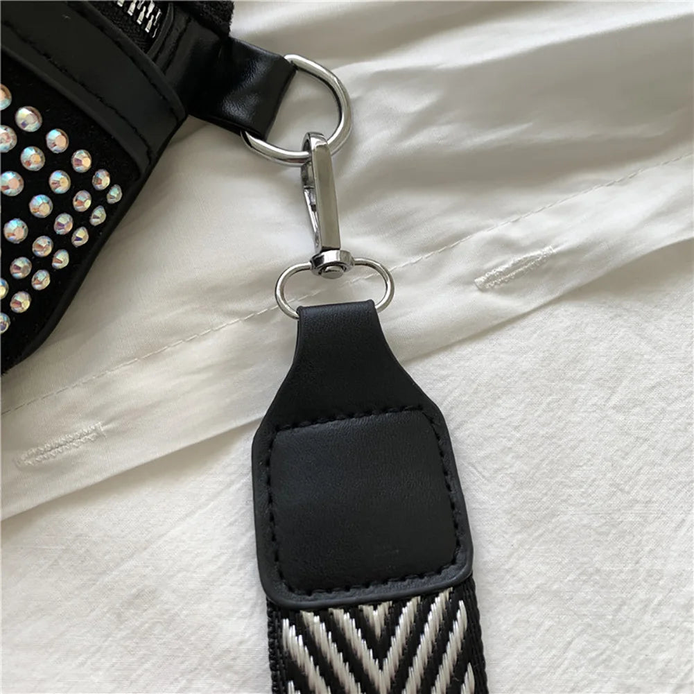 Rhinestone Waist Belt Bag Shoulder Crossbody Phone Pack