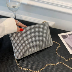 Rhinestone Crystal Evening Clutch Bag Wedding Purse Handbag Crossbody